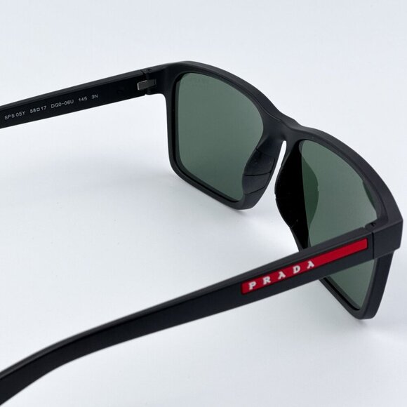 Prada Linea Rossa PS05YS DG006U BRAND NEW Sunglasses Black Rubber Unisex - Picture 8 of 10